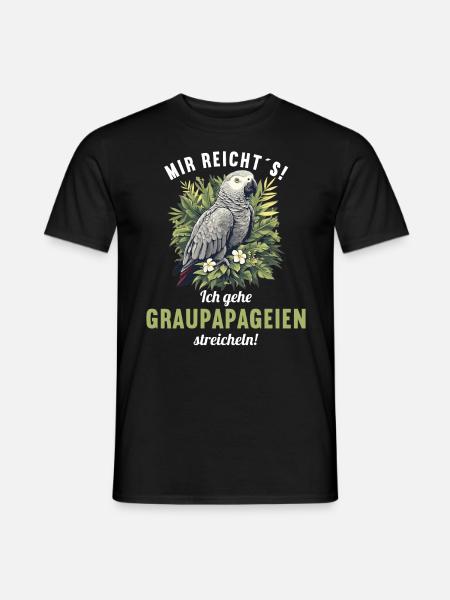 African grey parrots - Men's T-Shirt - black