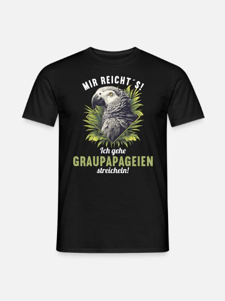 African grey parrots - Men's T-Shirt - black