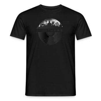 Dortmund Discotheque 80s 90s Music - Men's T-Shirt - black - Front - AI Model Male 178 light (178cm)
