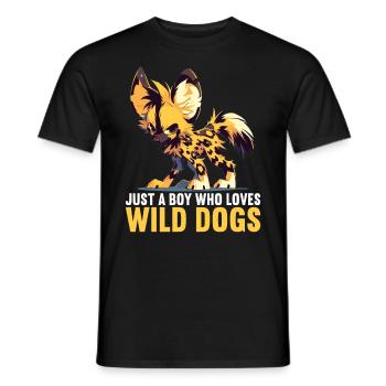 Wild Dogs Wild Dog - Men's T-Shirt - black - Front - AI Model Male 178 light (178cm)