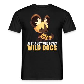 Wild Dogs Wild Dog - Men's T-Shirt - black - Front - AI Model Male 178 light (178cm)