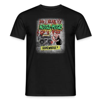 Hardcore-Rave Musik Raver 90s EDM DJ Rave Techno - Männer T-Shirt - Schwarz - Vorne - AI Model Male 178 light (178cm)
