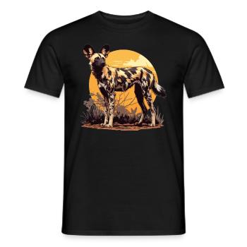 Wild Dogs Wild Dog - Men's T-Shirt - black - Front - AI Model Male 178 light (178cm)