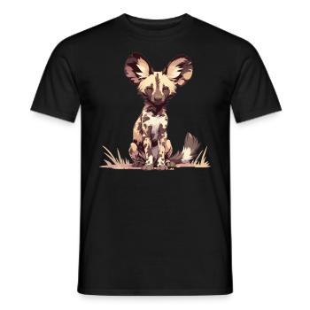 Wild Dogs Wild Dog - Men's T-Shirt - black - Front - AI Model Male 178 light (178cm)