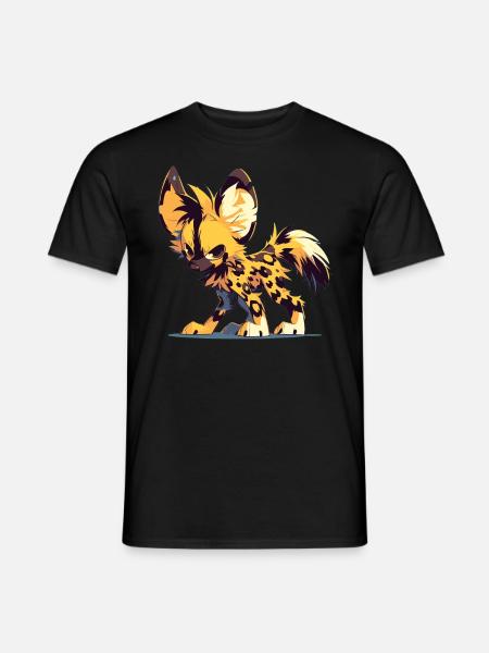 Wildhunde Wildhund - Männer T-Shirt - Schwarz