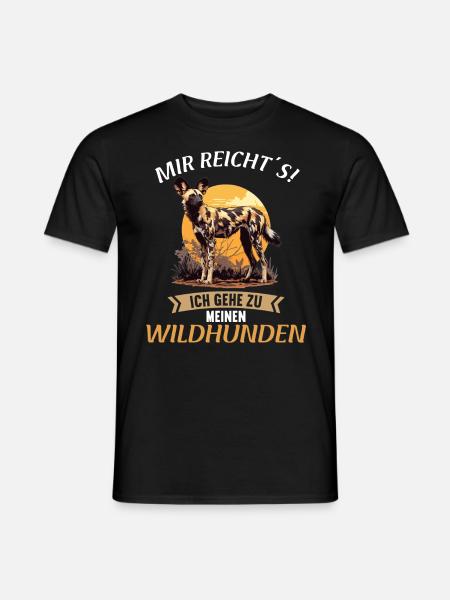 Wildhunde Wildhund - Männer T-Shirt - Schwarz