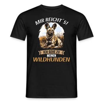 Wild Dogs Wild Dog - Men's T-Shirt - black - Front - AI Model Male 178 light (178cm)