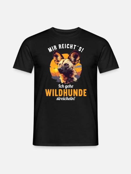 Wildhunde Wildhund - Männer T-Shirt - Schwarz