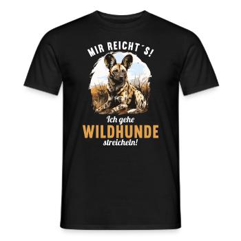 Wild Dogs Wild Dog - Men's T-Shirt - black - Front - AI Model Male 178 light (178cm)