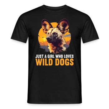 Wild Dogs Wild Dog - Men's T-Shirt - black - Front - AI Model Male 178 light (178cm)