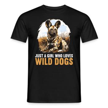 Wild Dogs Wild Dog - Men's T-Shirt - black - Front - AI Model Male 178 light (178cm)