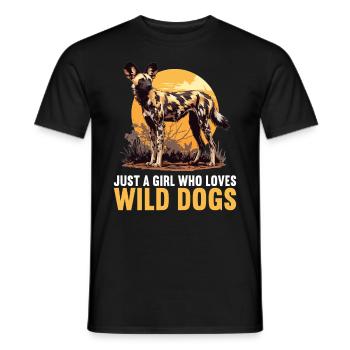 Wild Dogs Wild Dog - Men's T-Shirt - black - Front - AI Model Male 178 light (178cm)
