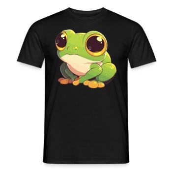 Tree Frog Baumfrösche Baumfrosch - Männer T-Shirt - Schwarz - Vorne - AI Model Male 178 light (178cm)