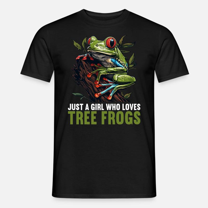 Tree Frog Baumfrösche Baumfrosch - Männer T-Shirt - Schwarz