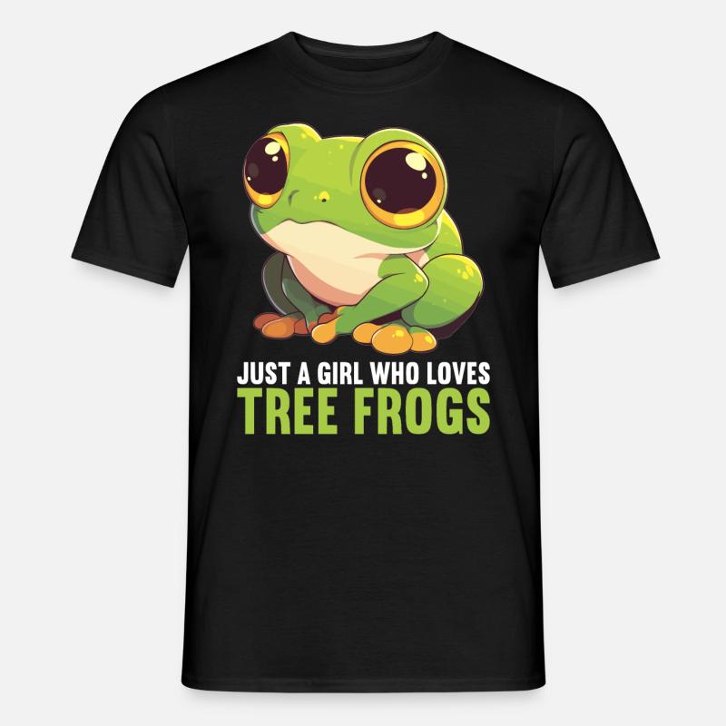 Tree Frog Baumfrösche Baumfrosch - Männer T-Shirt - Schwarz