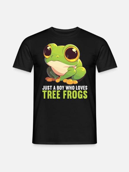 Tree Frog Baumfrösche Baumfrosch - Männer T-Shirt - Schwarz