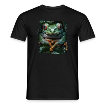Tree Frog Baumfrösche Baumfrosch - Männer T-Shirt - Schwarz - Vorne - AI Model Male 178 light (178cm)
