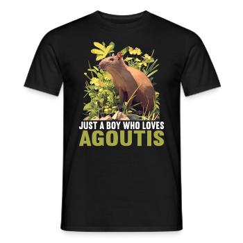Agouti Agutis Aguti - Männer T-Shirt - Schwarz - Vorne - AI Model Male 178 light (178cm)
