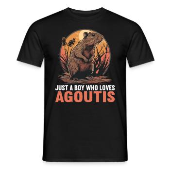 Agouti Agutis Aguti - Männer T-Shirt - Schwarz - Vorne - AI Model Male 178 light (178cm)