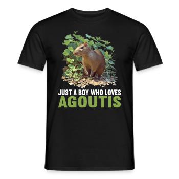 Agouti Agutis Aguti - Männer T-Shirt - Schwarz - Vorne - AI Model Male 178 light (178cm)