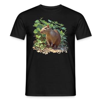 Agouti Agutis Aguti - Männer T-Shirt - Schwarz - Vorne - AI Model Male 178 light (178cm)