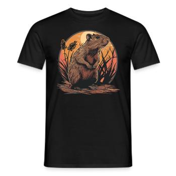 Agouti Agutis Aguti - Männer T-Shirt - Schwarz - Vorne - AI Model Male 178 light (178cm)