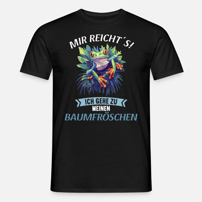 Tree Frog Baumfrösche Baumfrosch - Männer T-Shirt - Schwarz
