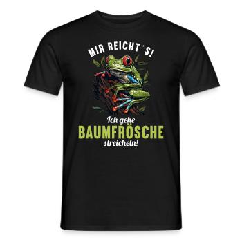 Tree Frog Baumfrösche Baumfrosch - Männer T-Shirt - Schwarz - Vorne - AI Model Male 178 light (178cm)