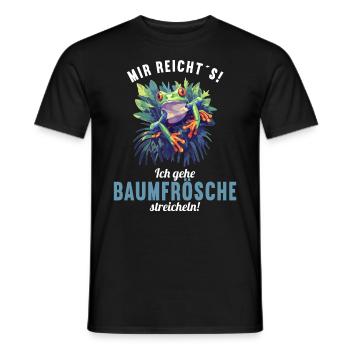 Tree Frog Baumfrösche Baumfrosch - Männer T-Shirt - Schwarz - Vorne - AI Model Male 178 light (178cm)