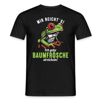 Tree Frog Baumfrösche Baumfrosch - Männer T-Shirt - Schwarz - Vorne - AI Model Male 178 light (178cm)
