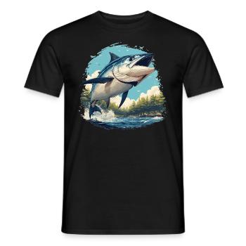 Tuna Thunfische Thunfisch - Männer T-Shirt - Schwarz - Vorne - AI Model Male 178 light (178cm)