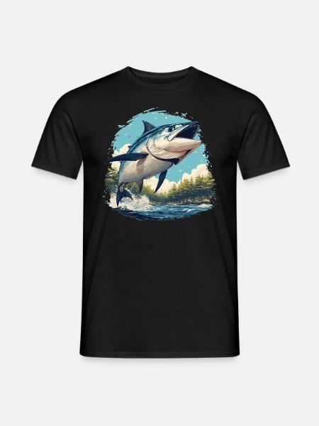 Tuna Thunfische Thunfisch - Männer T-Shirt - Schwarz