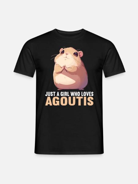 Agouti Agutis Aguti - Männer T-Shirt - Schwarz