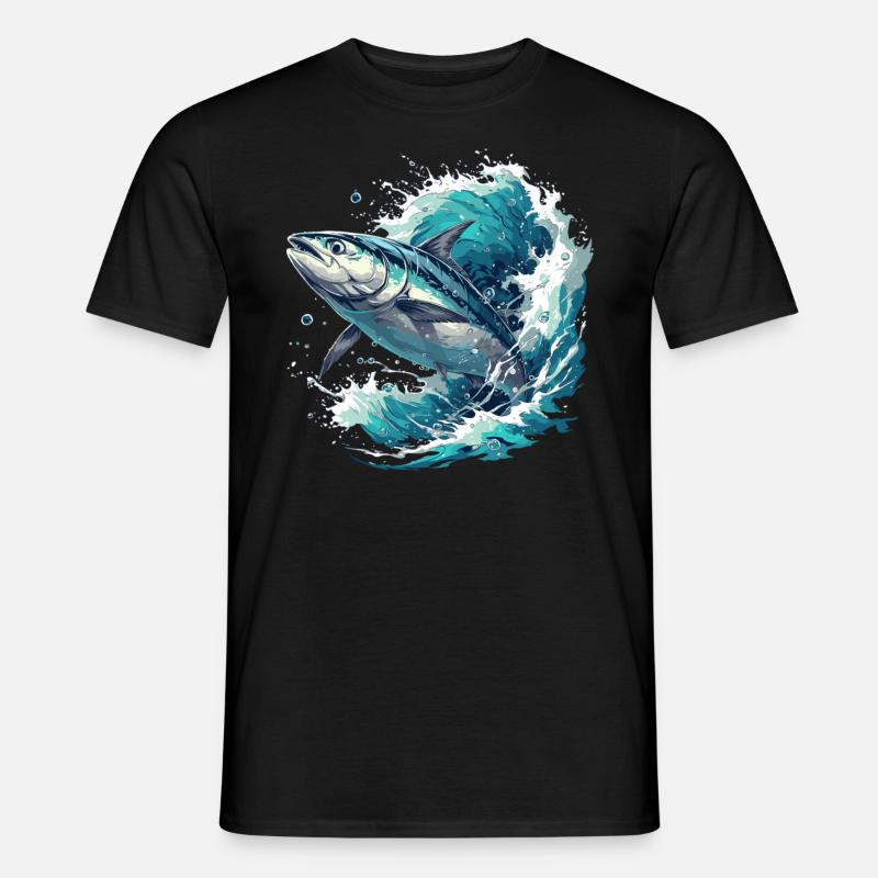 Tuna Thunfische Thunfisch - Männer T-Shirt - Schwarz
