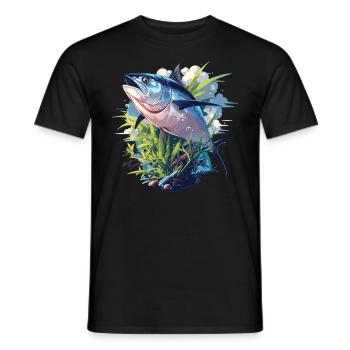 Tuna Thunfische Thunfisch - Männer T-Shirt - Schwarz - Vorne - AI Model Male 178 light (178cm)