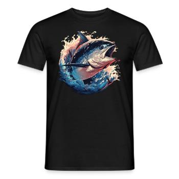Tuna Thunfische Thunfisch - Männer T-Shirt - Schwarz - Vorne - AI Model Male 178 light (178cm)