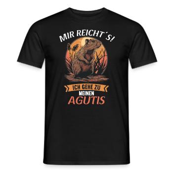 Agouti Agutis Aguti - Männer T-Shirt - Schwarz - Vorne - AI Model Male 178 light (178cm)