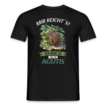 Agouti Agutis Aguti - Männer T-Shirt - Schwarz - Vorne - AI Model Male 178 light (178cm)