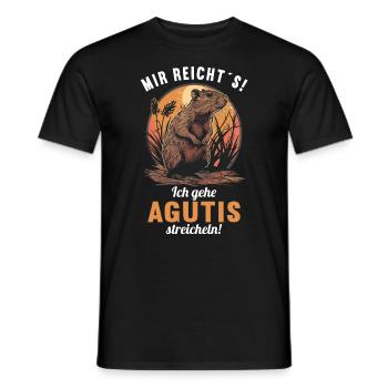 Agouti Agutis Aguti - Männer T-Shirt - Schwarz - Vorne - AI Model Male 178 light (178cm)