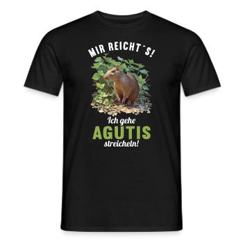 Agouti Agutis Aguti - Männer T-Shirt - Schwarz - Vorne - AI Model Male 178 light (178cm)