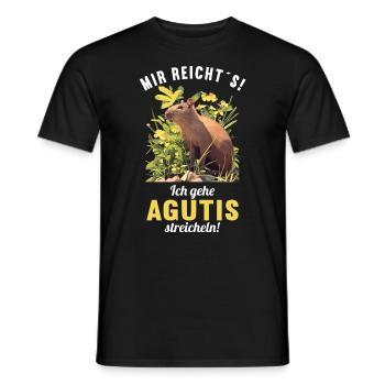 Agouti Agutis Aguti - Männer T-Shirt - Schwarz - Vorne - AI Model Male 178 light (178cm)