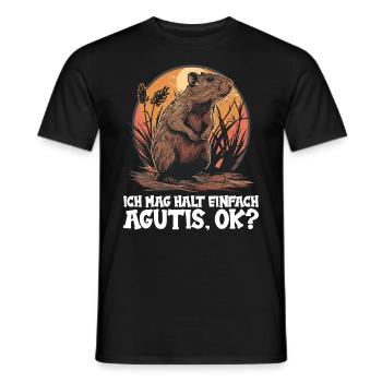 Agouti Agutis Aguti - Männer T-Shirt - Schwarz - Vorne - AI Model Male 178 light (178cm)