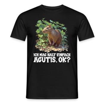 Agouti Agutis Aguti - Männer T-Shirt - Schwarz - Vorne - AI Model Male 178 light (178cm)
