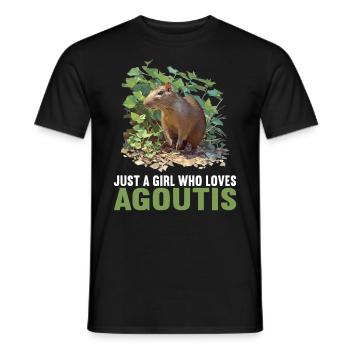 Agouti Agutis Aguti - Männer T-Shirt - Schwarz - Vorne - AI Model Male 178 light (178cm)
