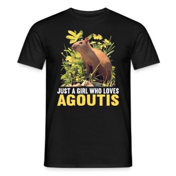 Agouti Agutis Aguti - Männer T-Shirt - Schwarz - Vorne - AI Model Male 178 light (178cm)