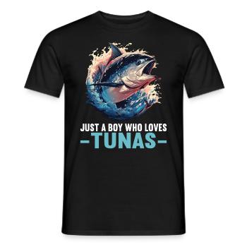 Tuna Thunfische Thunfisch - Männer T-Shirt - Schwarz - Vorne - AI Model Male 178 light (178cm)