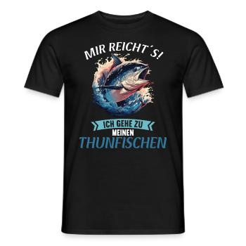Tuna Thunfische Thunfisch - Männer T-Shirt - Schwarz - Vorne - AI Model Male 178 light (178cm)