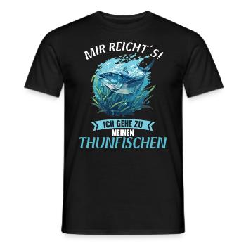Tuna Thunfische Thunfisch - Männer T-Shirt - Schwarz - Vorne - AI Model Male 178 light (178cm)