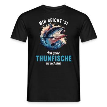 Tuna Thunfische Thunfisch - Männer T-Shirt - Schwarz - Vorne - AI Model Male 178 light (178cm)