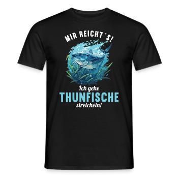 Tuna Thunfische Thunfisch - Männer T-Shirt - Schwarz - Vorne - AI Model Male 178 light (178cm)